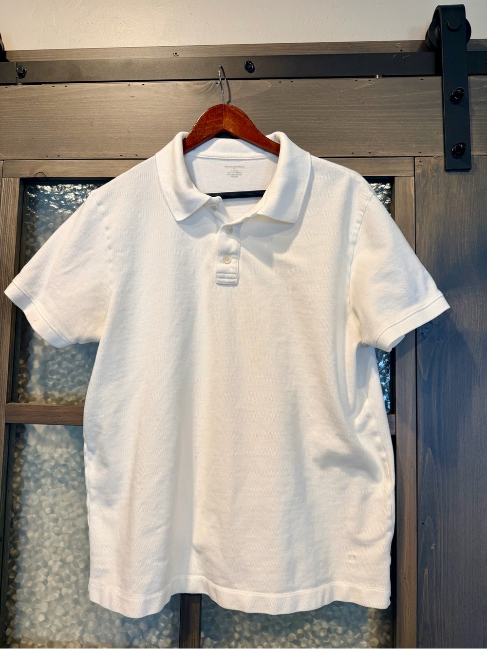 Men’s Sz XL Banana Republic White Polo Shirt